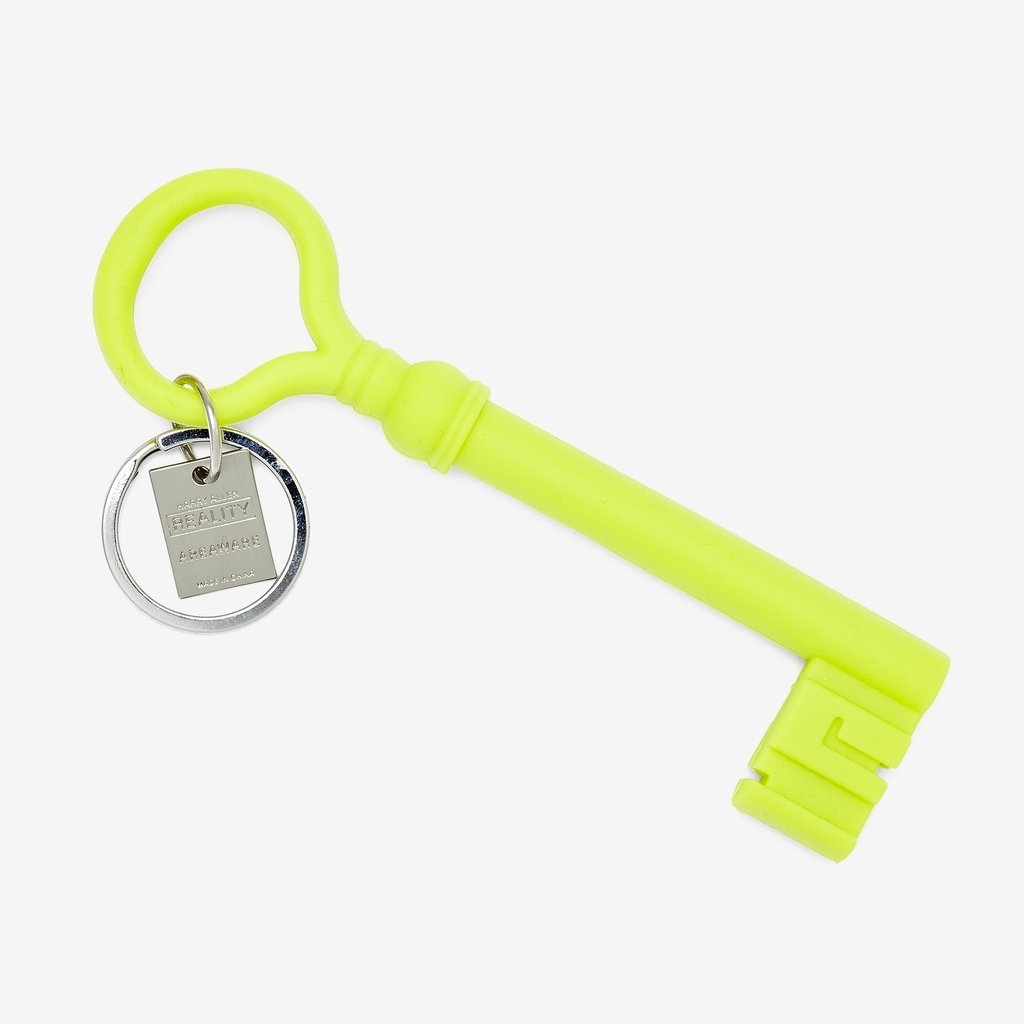 Silicone Key Keychain Chartreuse. Silikon Schlüsselanhänger Hellgrün