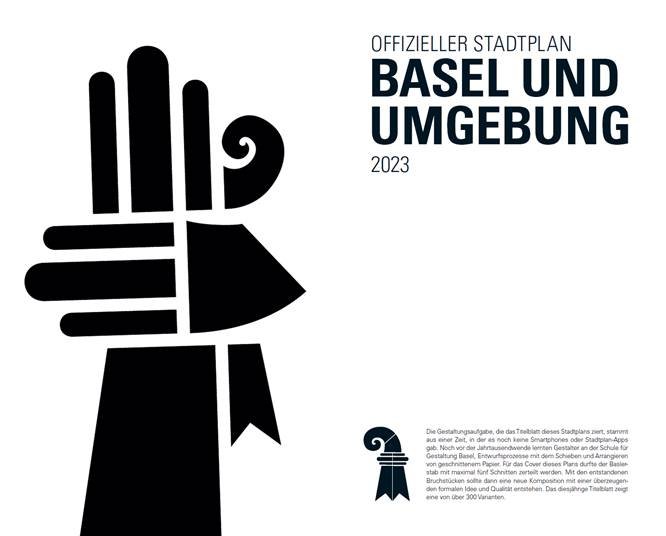 Basel und Umgebung 2023. Offizieller Stadtplan 1 : 12 500. Mit Innenstadtplan 1 : 6 000 und Liniennetz TNW.