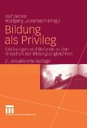 Bildung als Privileg