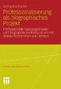 Professionalisierung als biographisches Projekt