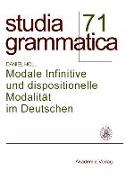 Modale Infinitive und dispositionelle Modalität im Deutschen