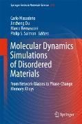 Molecular Dynamics Simulations of Disordered Materials