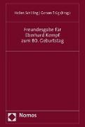 Freundesgabe für Eberhard Kempf zum 80. Geburtstag