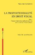 La proportionnalité en droit fiscal