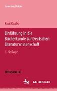 Einführung in die Bücherkunde zur Deutschen Literaturwissenschaft