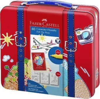 Faber-Castell Filzstift-Set Connector Reisekoffer