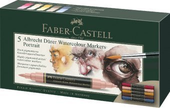 Faber-Castell Aquarellmarker Albrecht Dürer, 5er Etui, Portrait