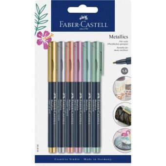 Faber-Castell Metallic Marker 6er Blisterkarte