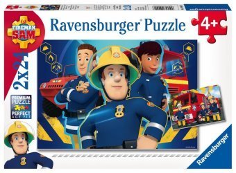 Ravensburger Kinderpuzzle - 09042 Sam hilft dir in der Not - Puzzle für Kinder ab 4 Jahren, Feuerwehrmann Sam Puzzle mit