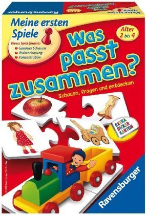 Ravensburger 21402 - Was passt zusammen? - Puzzelspiel für Kinder, Bildpaare zuordnen für 1-4 Spieler ab 2 Jahren