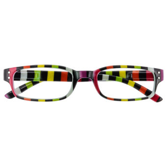 I NEED YOU Lesebrille CHAOT, schwarz-buntgestreift, 1.50 dpt.