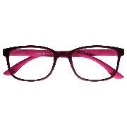 Brille. RELAX, G63800, rot-pink, Kunststoffbrille mit Federtechnik, +2.00 dpt