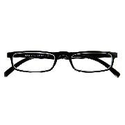 Brille. HALF-LINE, G31000, schwarz, +2.00 dpt