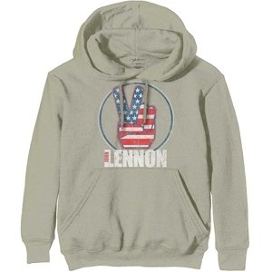 Peace Fingers US Flag (Neutral) Hoodie S