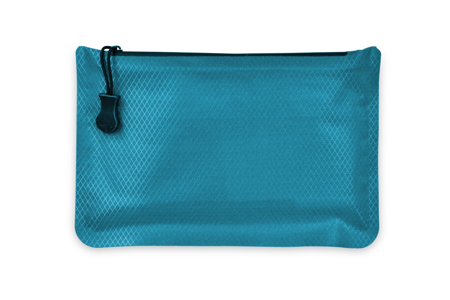 Scrap2bag - teal, Tasche mit Reissverschluss aus Wickelfisch-recycelten-Restmaterialien, RSRC90012