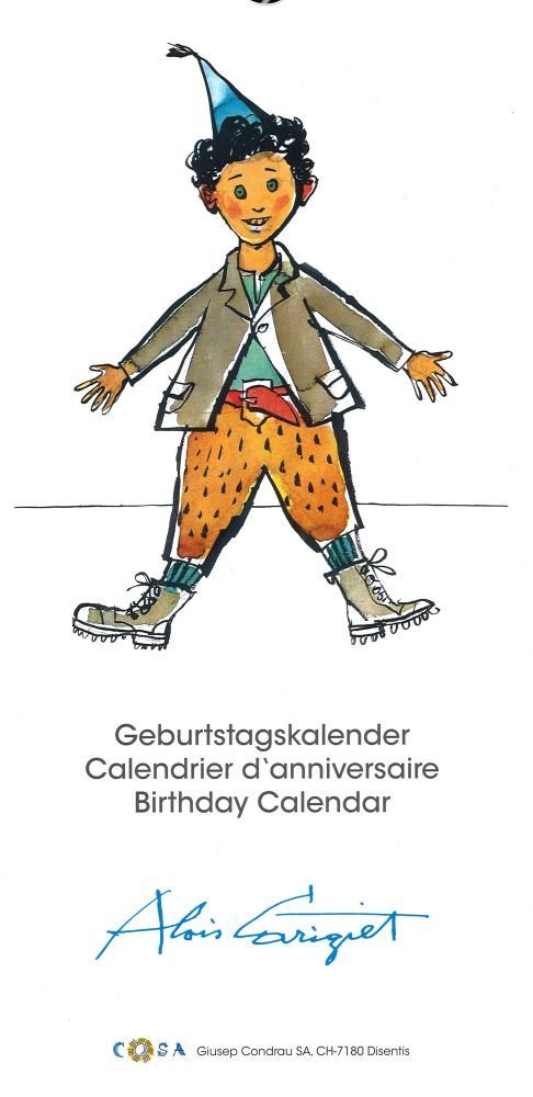 COSA Geburtstagskalender Alois Carigiet, Schellen-Ursli