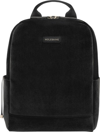 Ladies Backpack velvet black