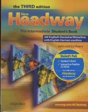 Student's Book, w. English-German wordlists + CD-ROM - New Headway, Pre-Intermediate