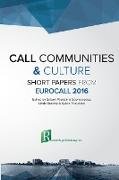 CALL communities and culture - short papers from EUROCALL 2016