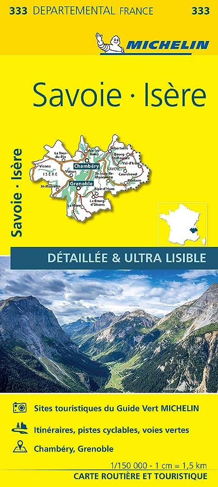 Isère, Savoie. 1:150'000, 17.1 Auflage, 2022