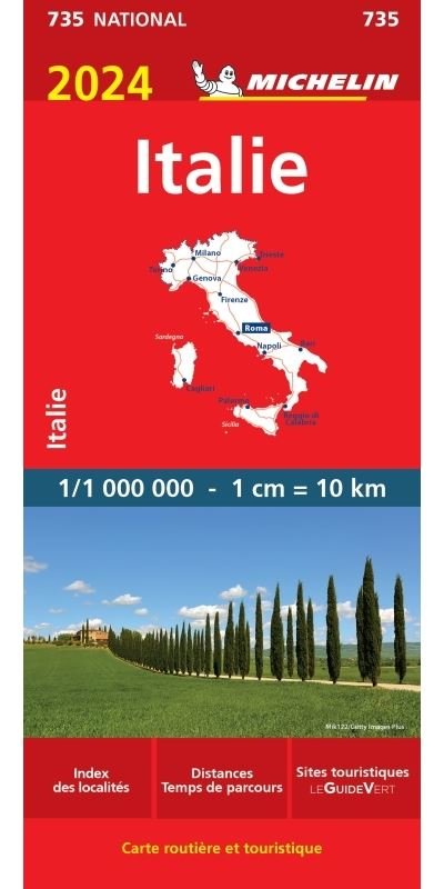 Italie 2024, 1:1'000'000; Michelin 735