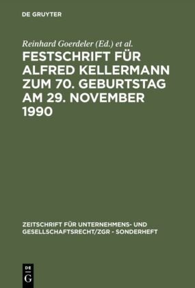 Festschrift für Alfred Kellermann zum 70. Geburtstag am 29. November 1990