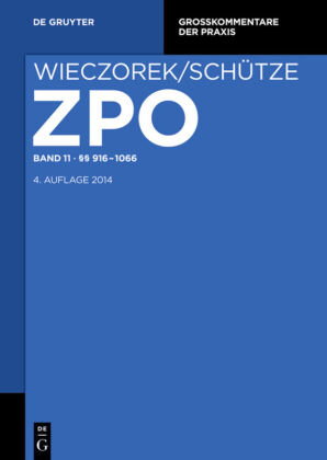 §§ 916-1066 - Zivilprozessordnung und Nebengesetze