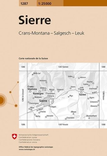 Landeskarte der Schweiz Sierre / Siders