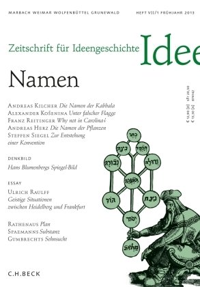 Namen - Zeitschrift für Ideengeschichte