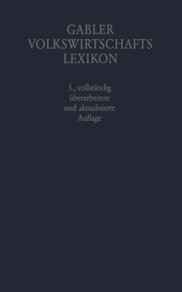 Gabler Volkswirtschafts Lexikon