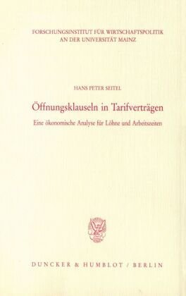 Öffnungsklauseln in Tarifverträgen.