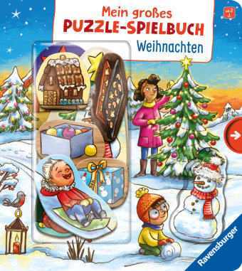 Mein großes Puzzle-Spielbuch: Weihnachten