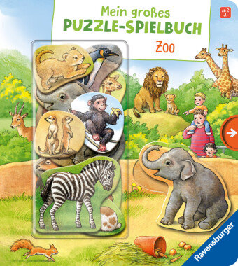 Mein großes Puzzle-Spielbuch: Zoo