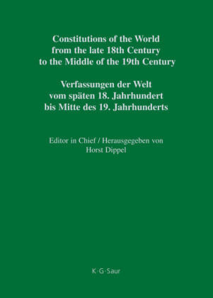 National Constitutions, Constitutions of the German States (Anhalt-Bernburg - Baden). Nationale Verfassungen, Verfassung - Constitutions of the World from the late 18th Century to the Middle of the 19th Century. Europe.. German Constitutional