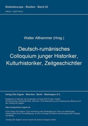 Deutsch-rumänisches Colloquium junger Historiker, Kulturhistoriker, Zeitgeschichtler