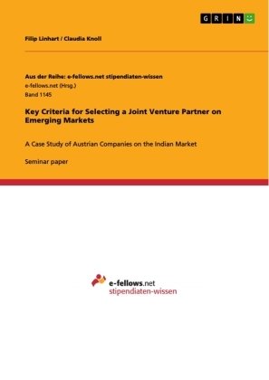 Key Criteria for Selecting a Joint Venture Partner on Emerging Markets