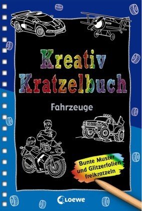 Kreativ-Kratzelbuch: Fahrzeuge