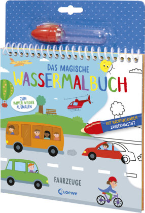 Das magische Wassermalbuch - Fahrzeuge