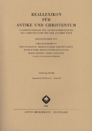 Reallexikon für Antike und Christentum