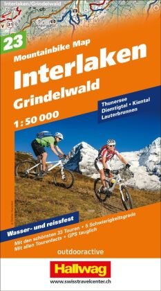 Hallwag Mountainbike-Karte 23 Interlaken 1:50.000