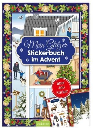 Mein Glitzerstickerbuch im Advent