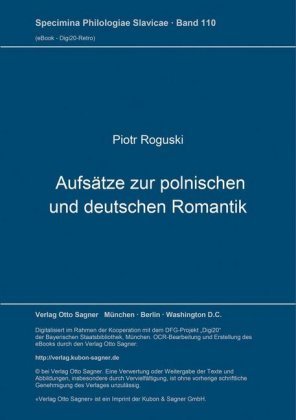 Aufsätze zur polnischen und deutschen Romantik