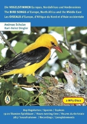 Die Vogelstimmen Europas, Nordafrikas und Vorderasiens, 2 MP3-CDs