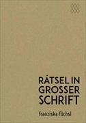 rätsel in großer schrift