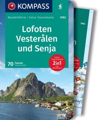 KOMPASS Wanderführer Lofoten, Vesterålen und Senja, 70 Touren mit Extra-Tourenkarte