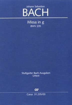 Missa in g / Messe g-Moll BWV 235, Klavierauszug