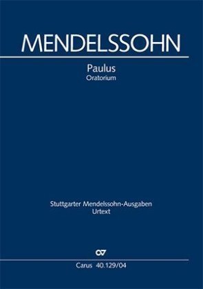 Paulus op.36, Klavierauszug, deutscher Text