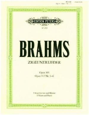 Zigeunerlieder op. 103 · op. 112; 3-6 für 4 Singstimmen und Klavier