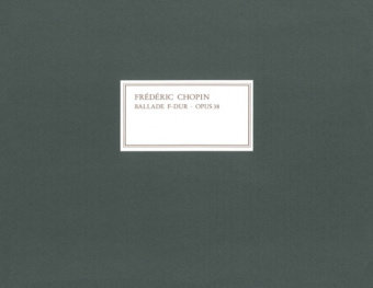 Chopin, Frédéric - Ballade F-dur op. 38