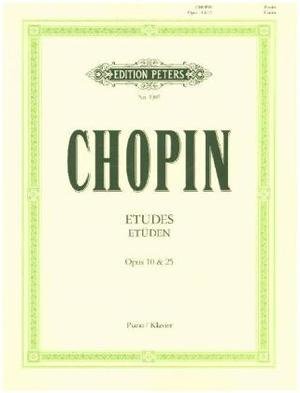 Etüden op.10, op.25 und 3 Etüden ohne Opuszahl, Klavier